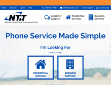 Tablet Screenshot of nttservices.com